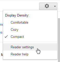 Google Reader Settings